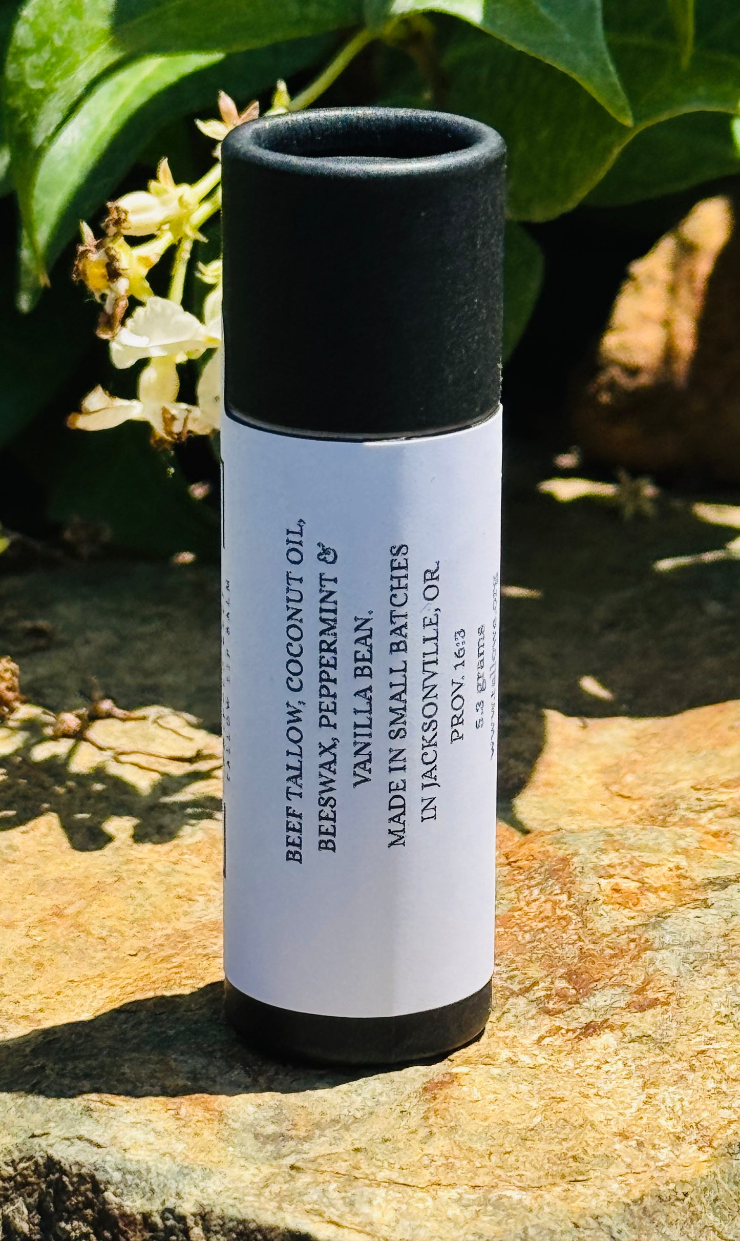 100% Grass Fed/Finished Beef Tallow Peppermint Lip Balm