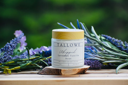 100% Grass Fed Beef Tallow with Lavender and Vanilla Bean