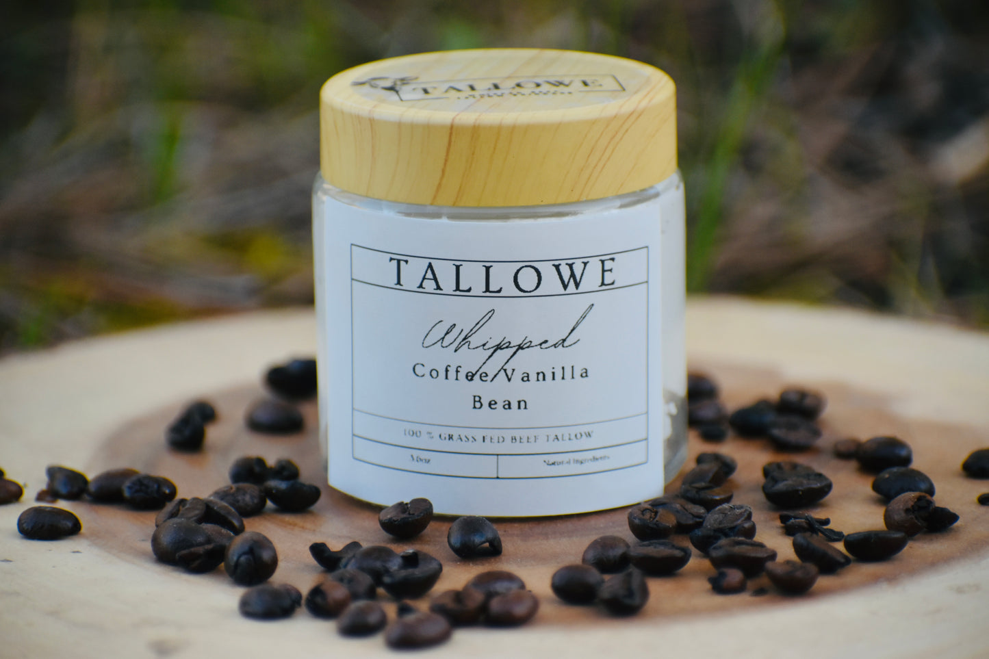 100 % Grass Fed Beef Tallow with Coffee & Vanilla Bean