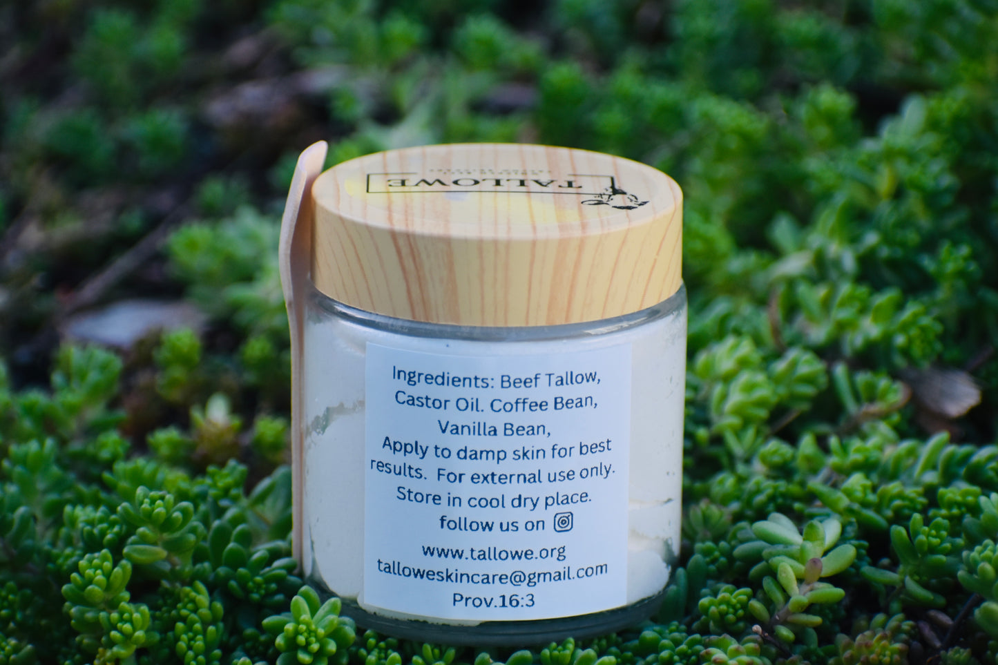 100 % Grass Fed Beef Tallow with Coffee & Vanilla Bean