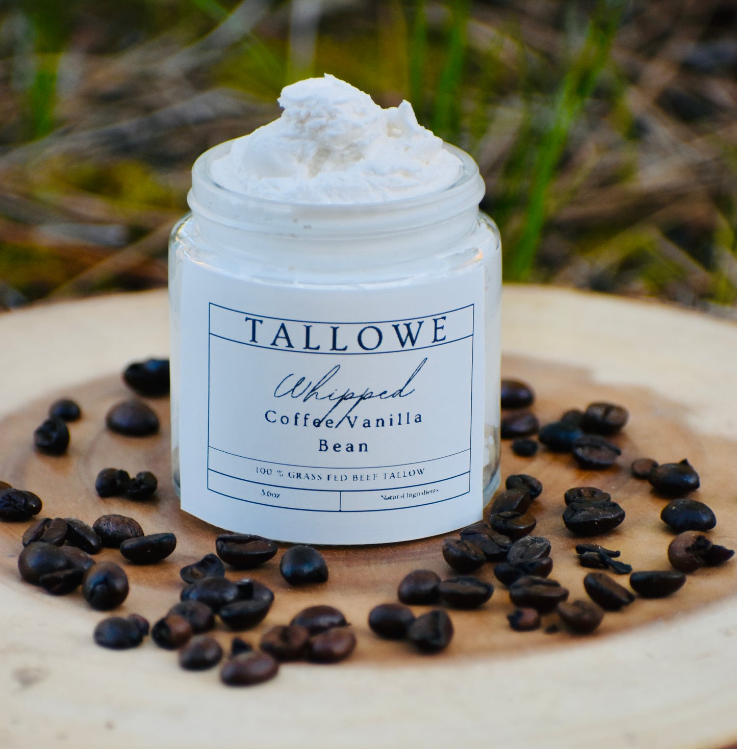 100 % Grass Fed Beef Tallow with Coffee & Vanilla Bean