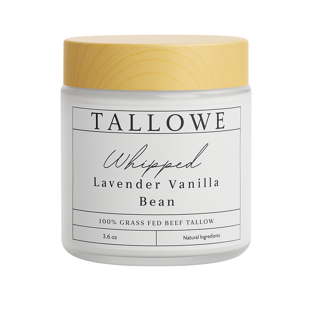 100% Grass Fed Beef Tallow with Lavender and Vanilla Bean