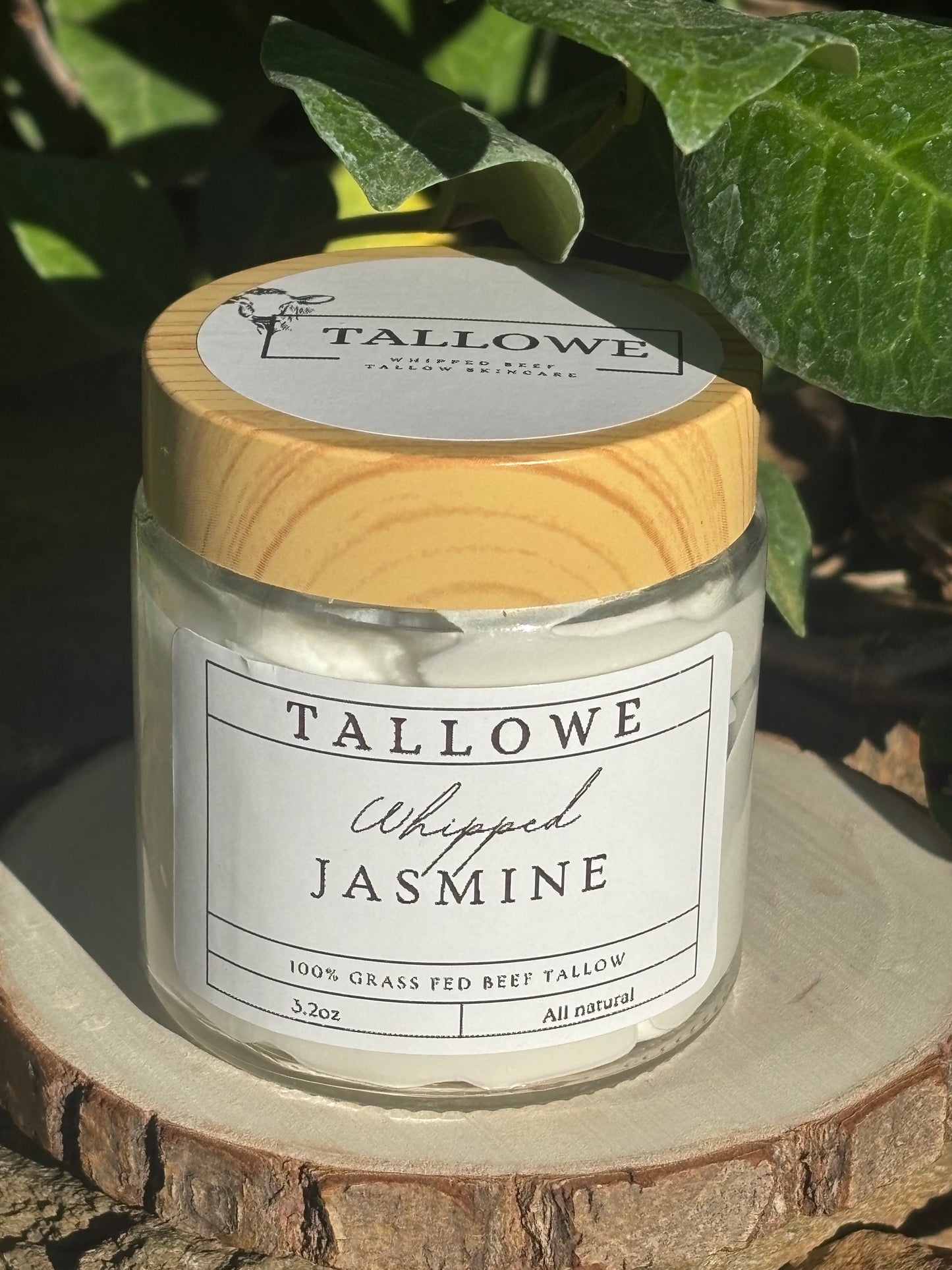 100% Grass Fed/Finished Beef Tallow with Jasmine