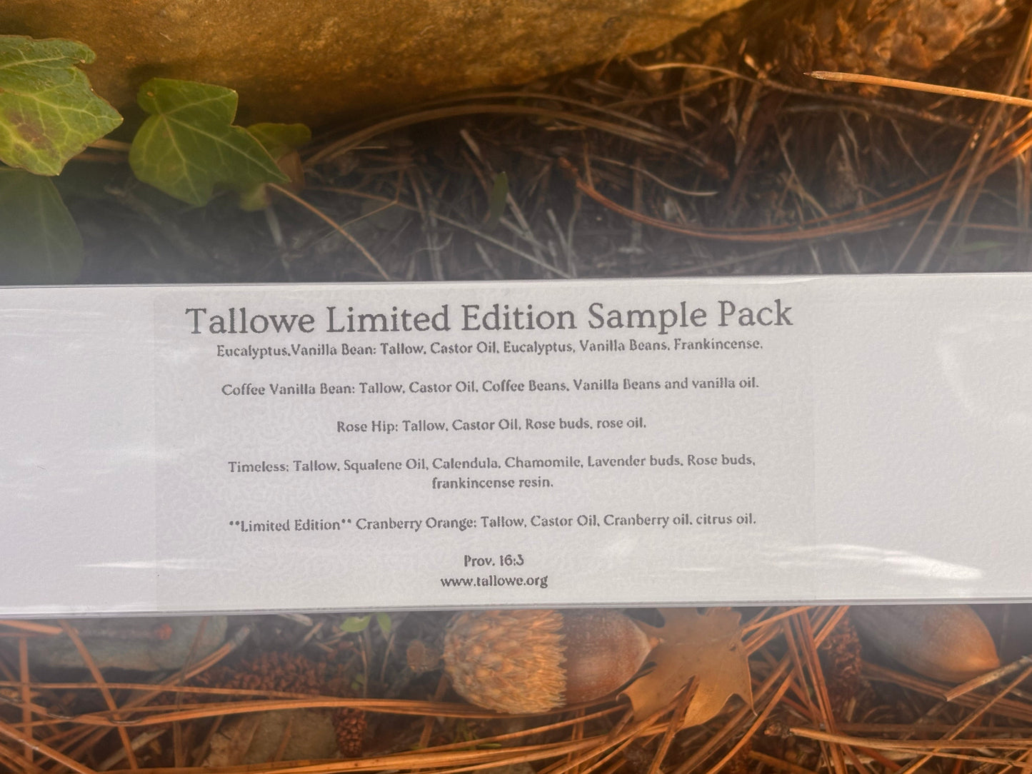 Whipped Tallow Sample Pack *Limited Edition*