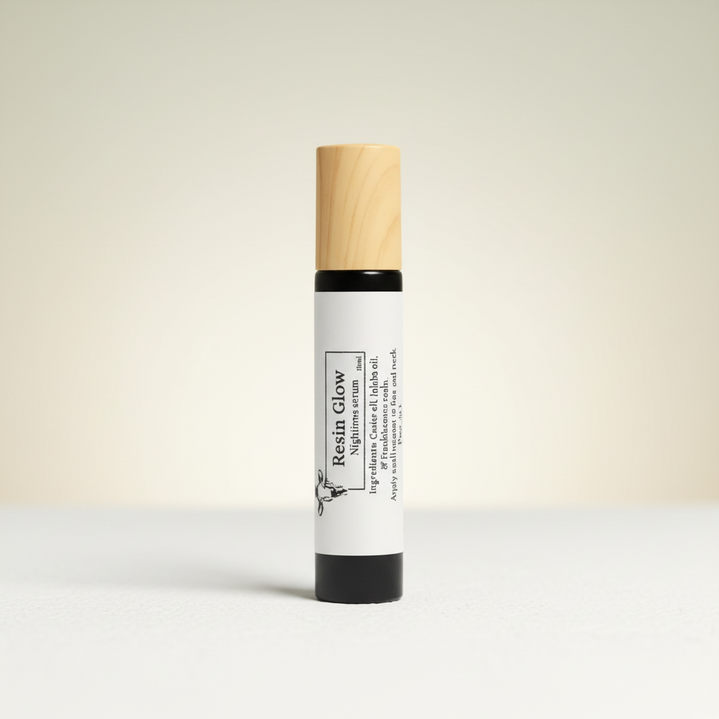 Resin Glow Nighttime serum with clean background