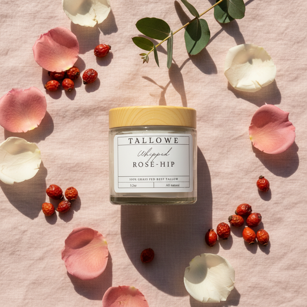 TALLOWE Rose-Hip Lifestyle Flatlay